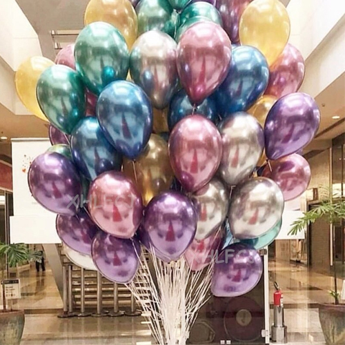 12/10inch Chrome Latex Air Helium Balloons